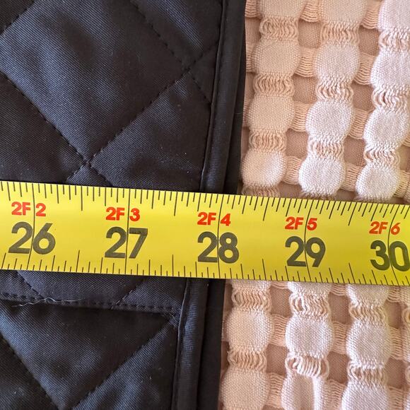 Burberry Brit Black Quilted Trench Coat Button Up Short Jacket Modern British - Picture 12 of 12